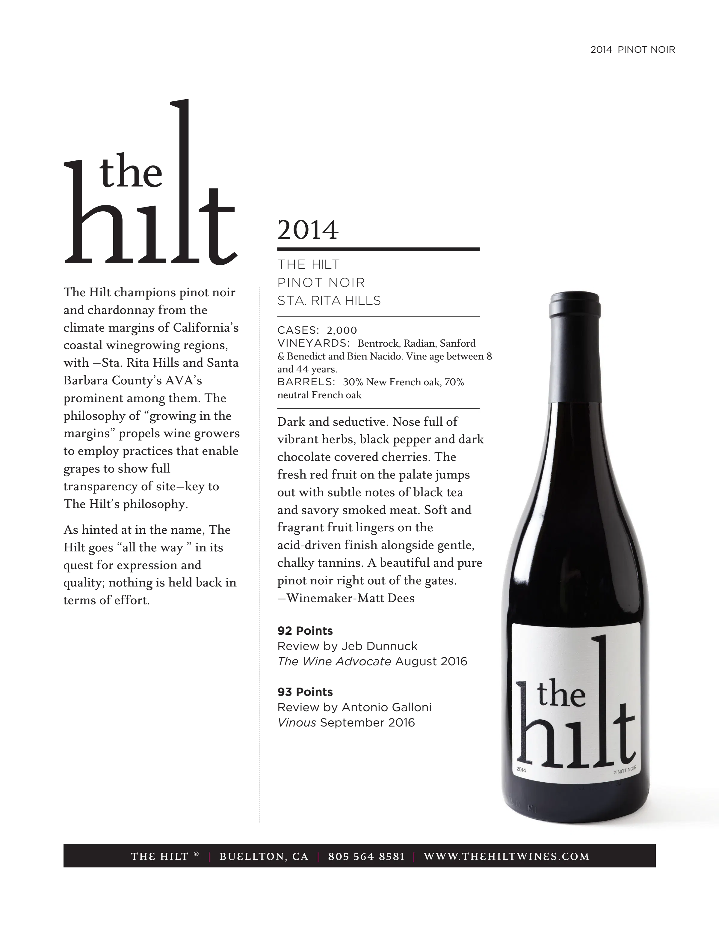 2014 The Hilt Estate SRH PN Final