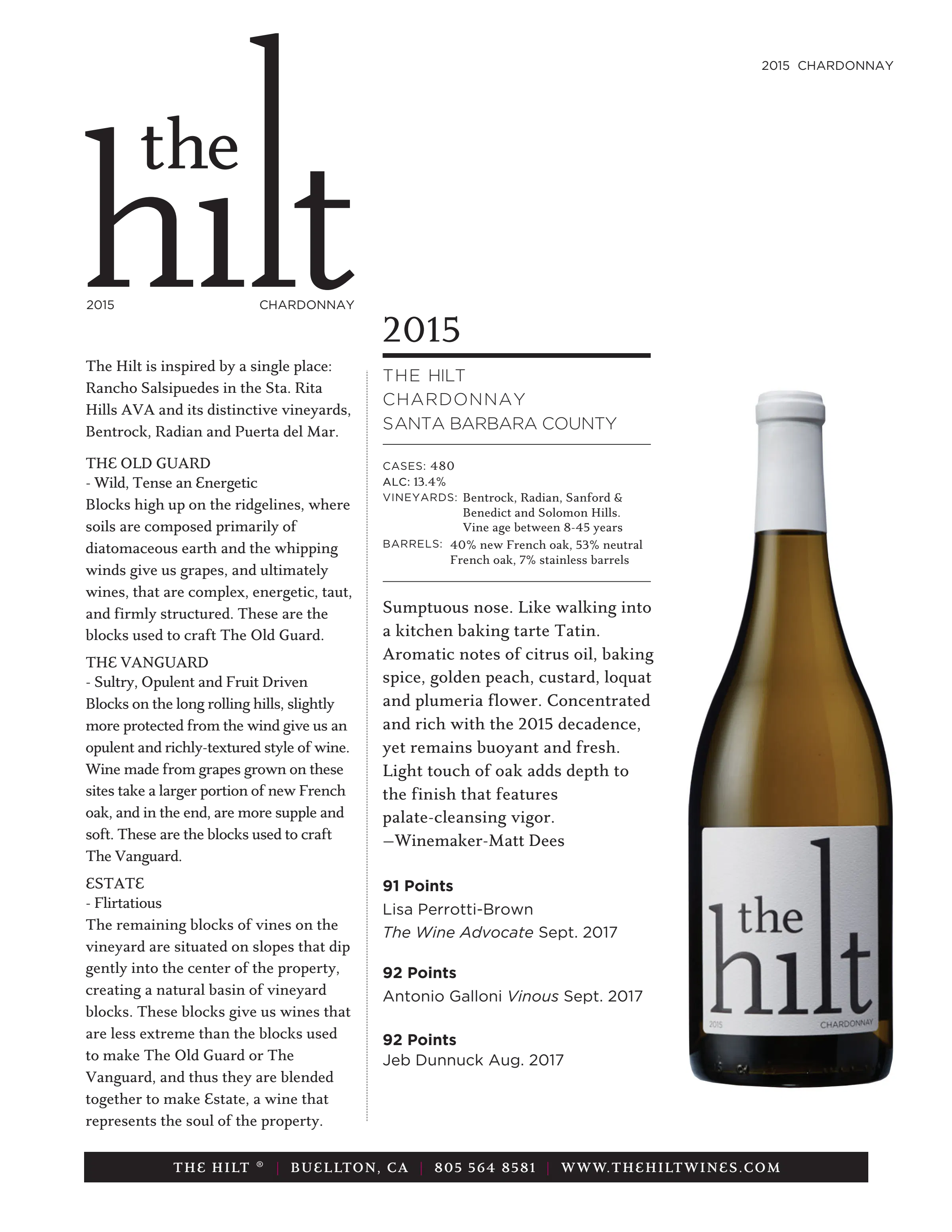 2015 The Hilt SBC Chard WIS w Btl