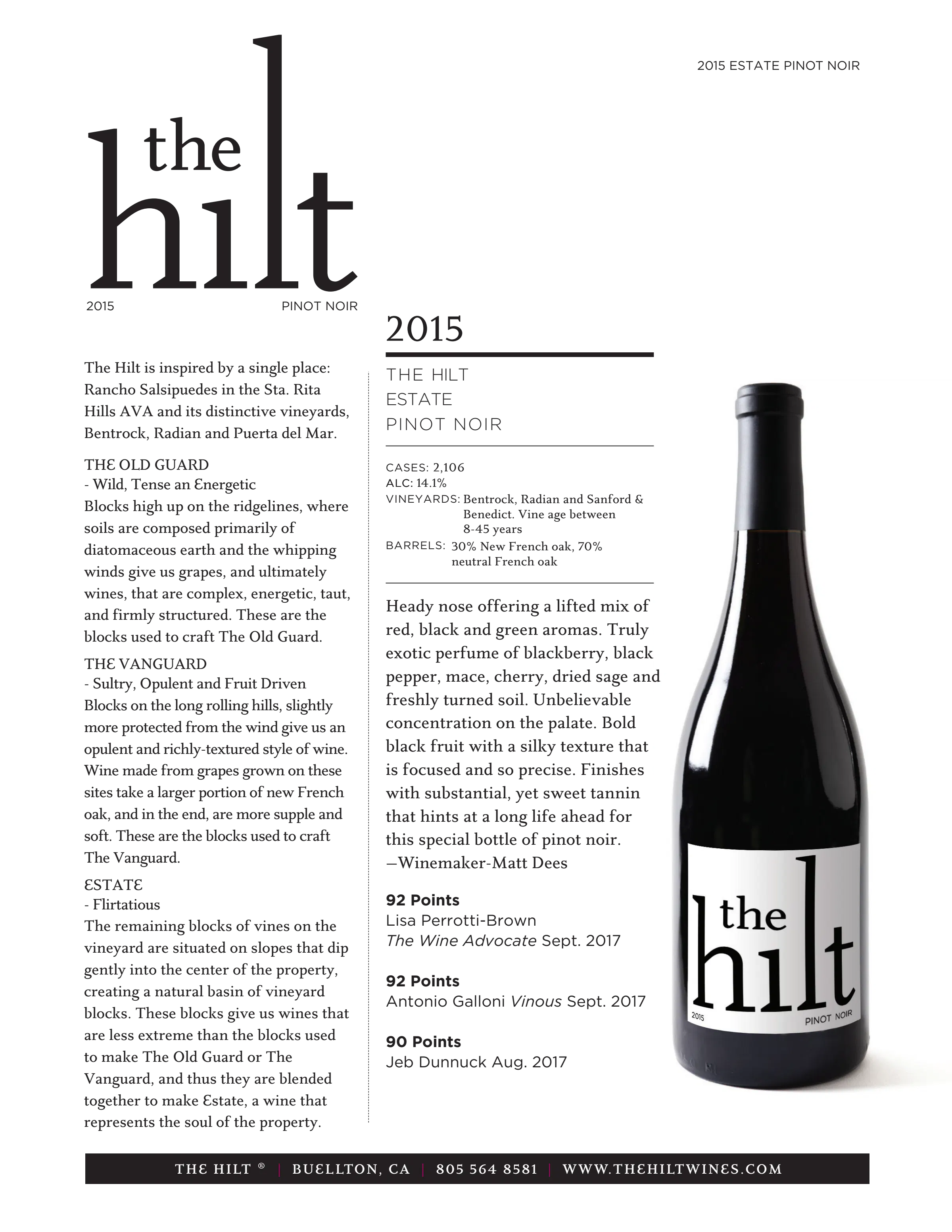 2015 The Hilt SRH PN WIS w Btl