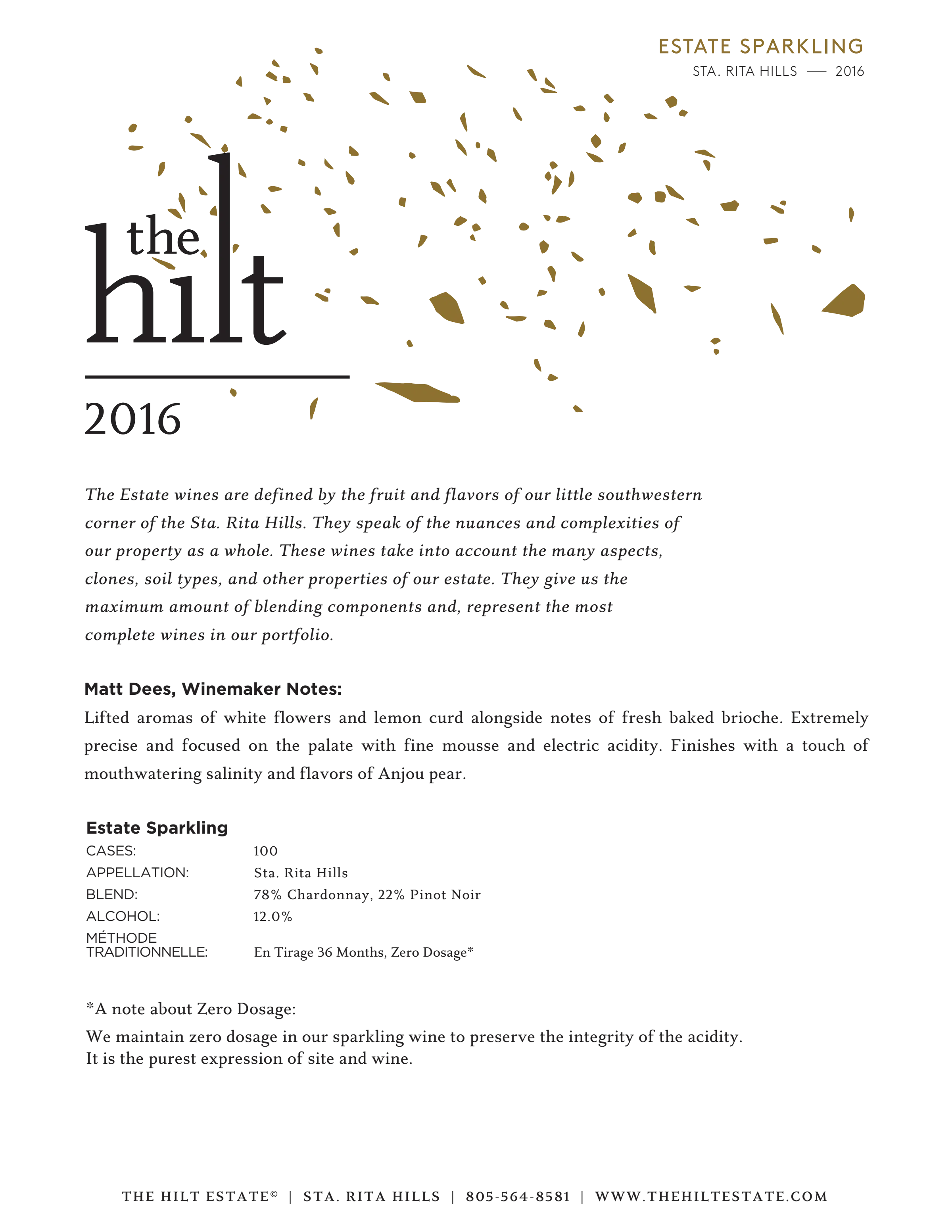 2016 the hilt estate b r sparkling tasting notes