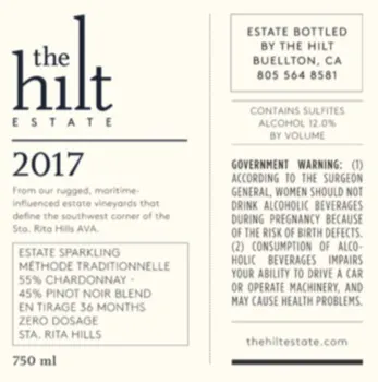 2017 Hilt Sparkling Back
