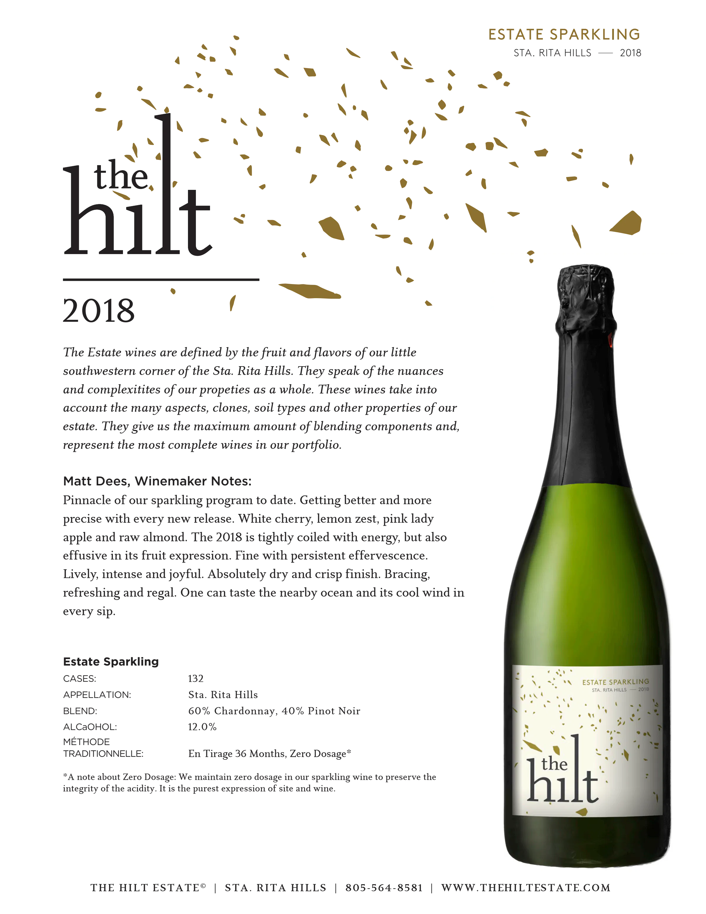 2018 The Hilt Estate Sparkling Tasting Notes w Btl