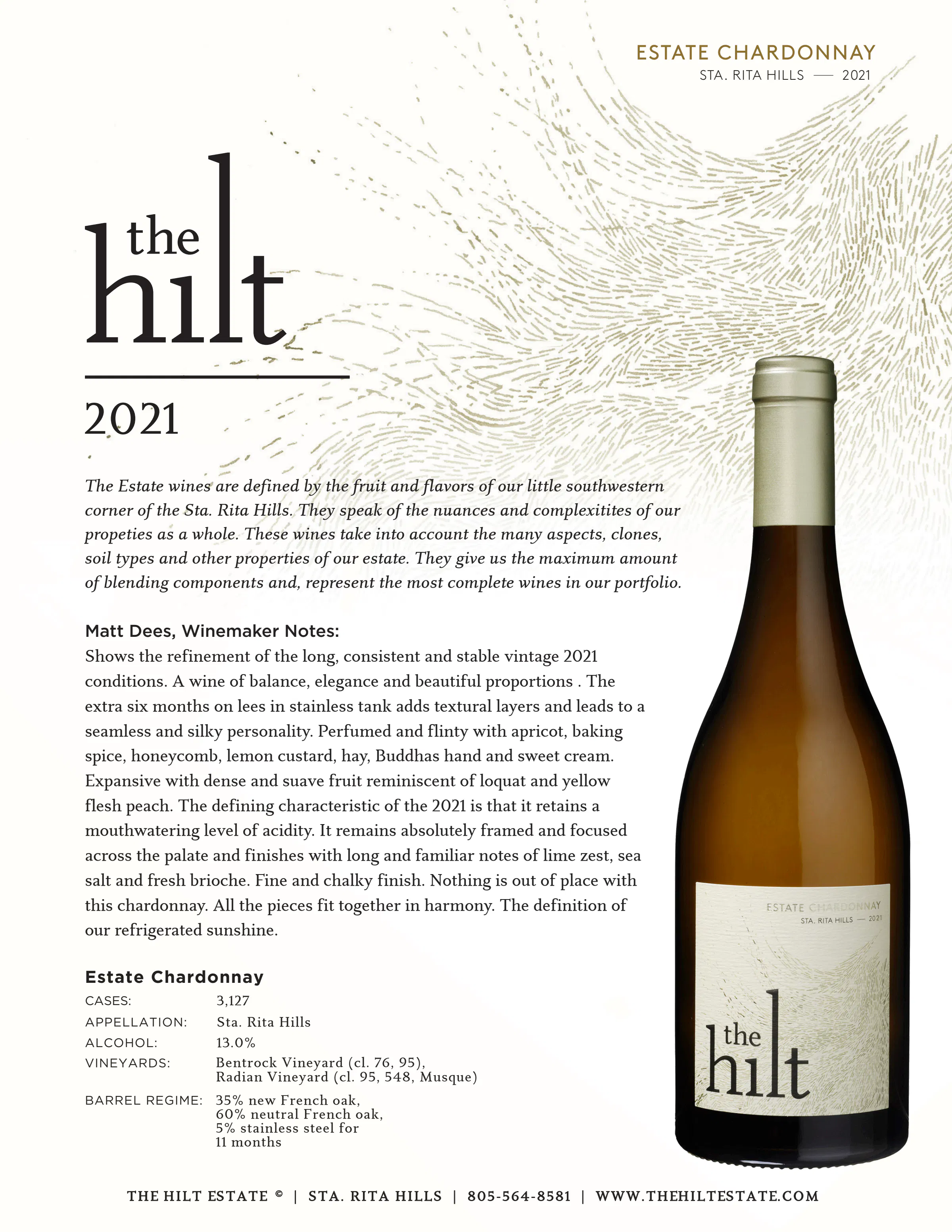 2021 The Hilt Estate Chardonnay Tasting Notes with Bottler1