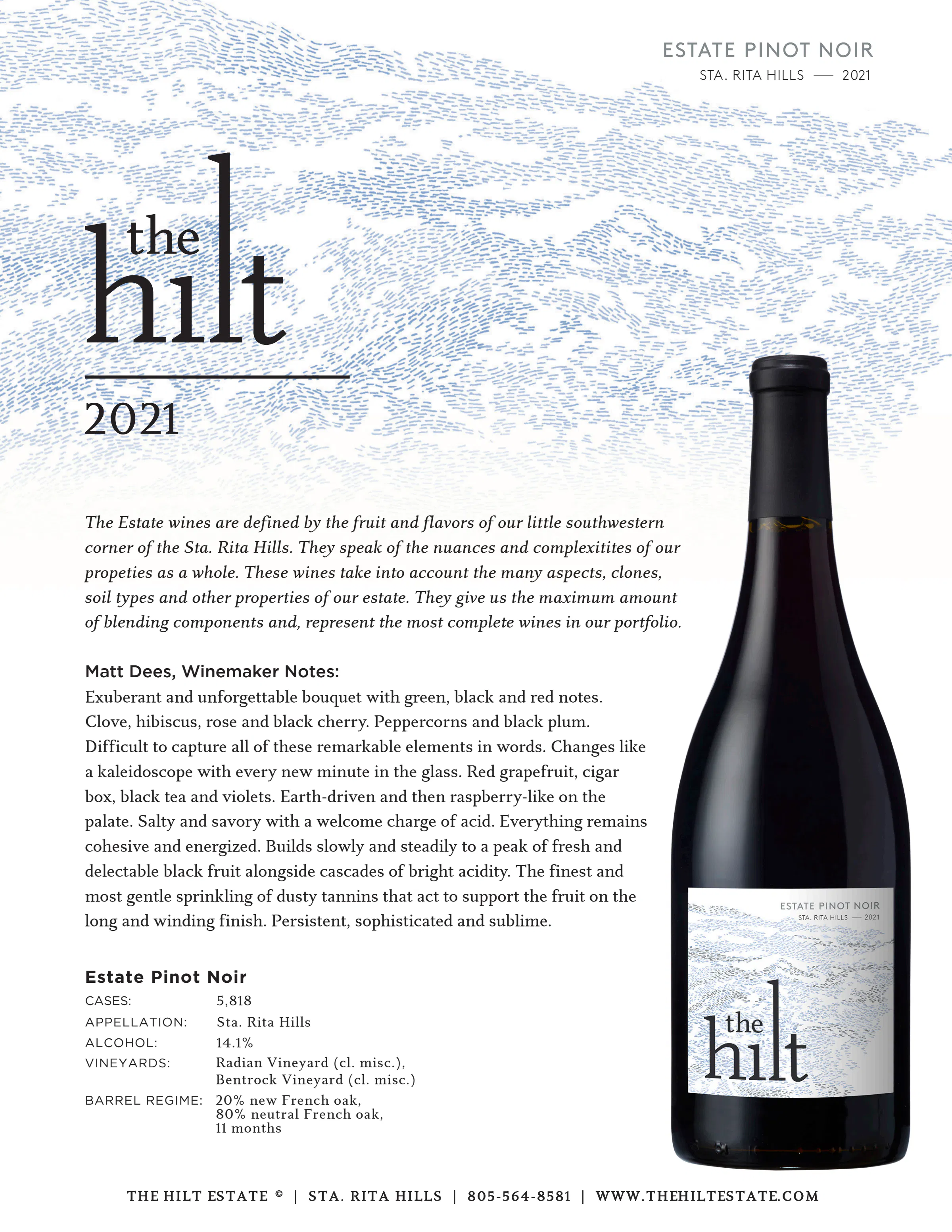 2021 The Hilt Estate Pinot Noir Tasting Notes with Bottler1