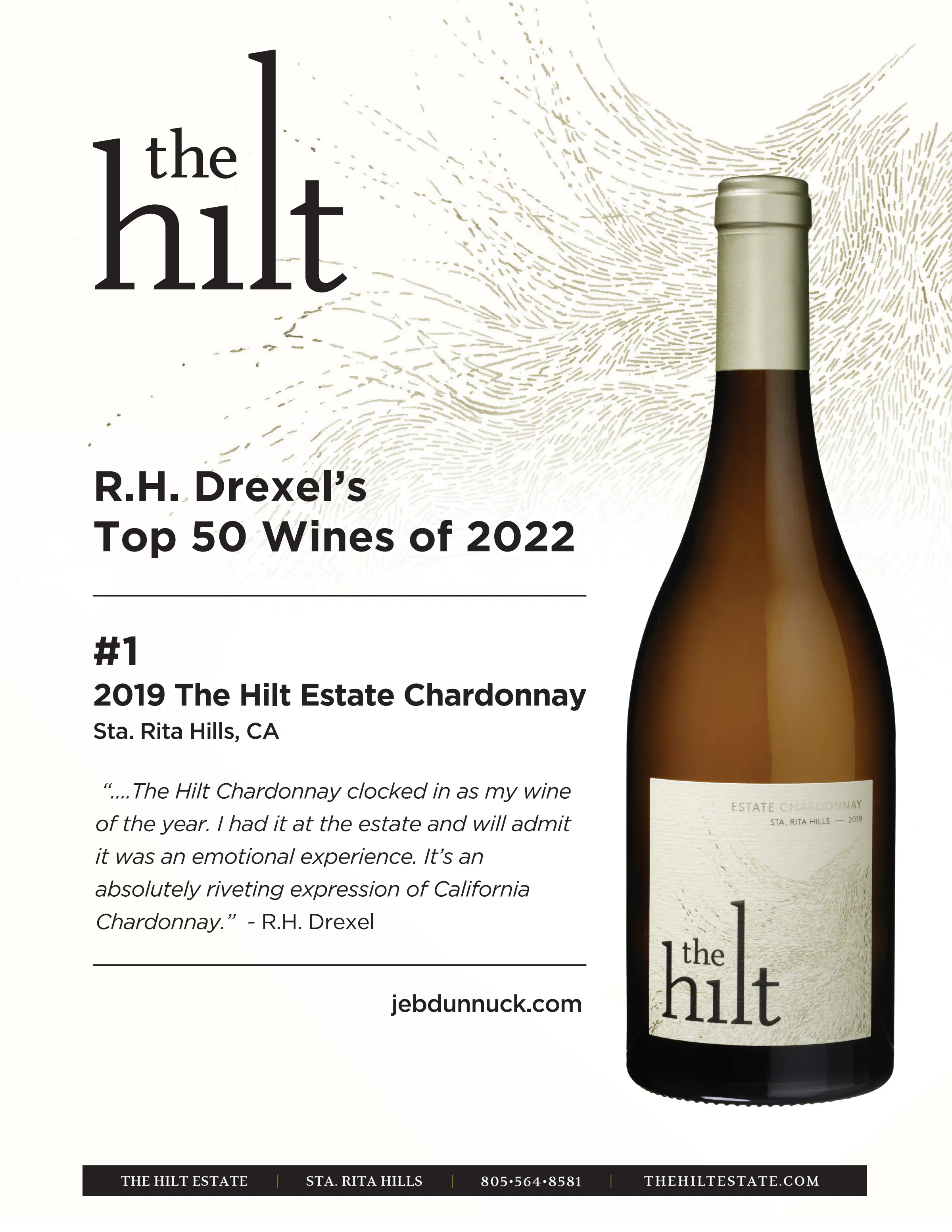 The Hilt 2019 Estate Chardonnay Jeb Dunnuck Top Wine